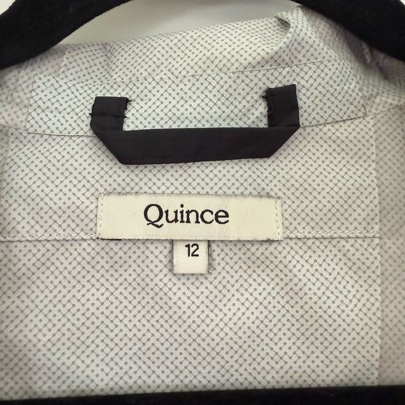 Quince Black Water Proof Hooded Rain Jacket - Size 12. Boys or Unisex - Picture 3 of 7